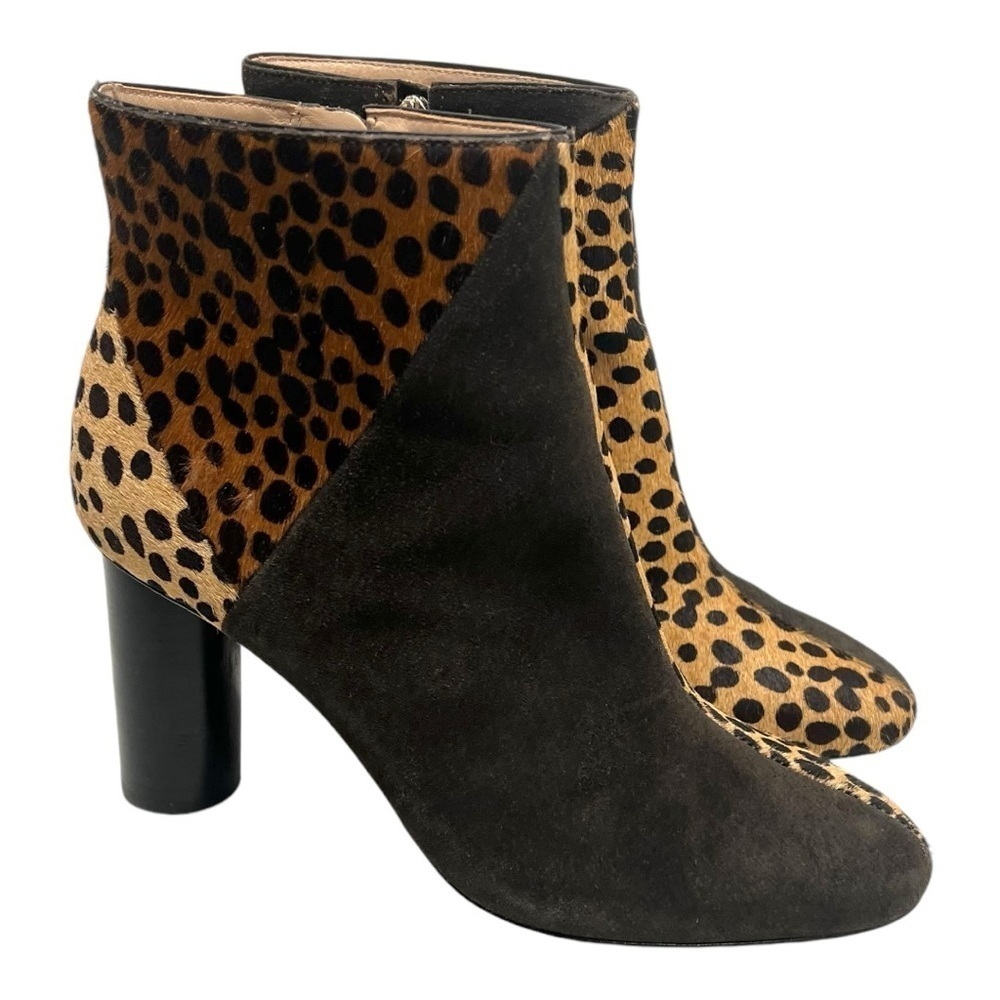 Ulla Johnson Carin Patchwork Ponyhair Suede Leather Ankle Booties Women’s 39 - Picture 13 of 16